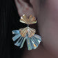 Paper pressed Floral Earring