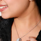 Moon Necklace with earring