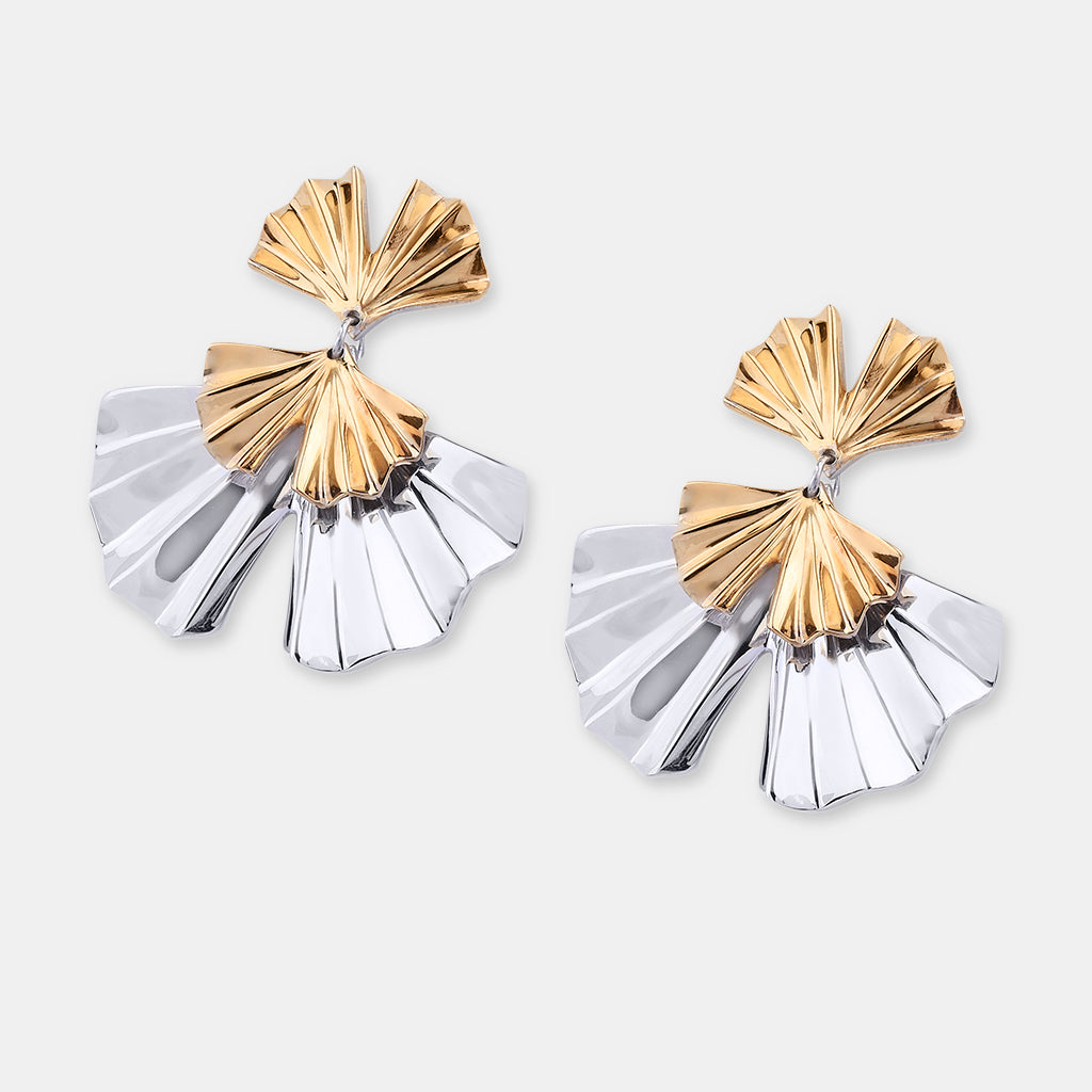 Paper pressed Floral Earring