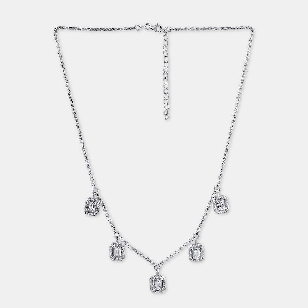 Series of Square Charms Necklace