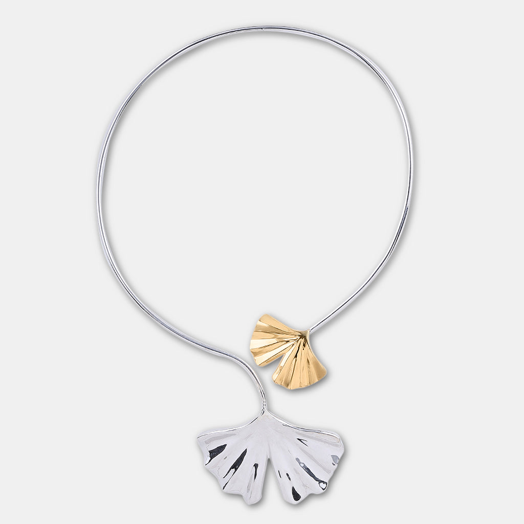 Paper pressed Floral Necklace