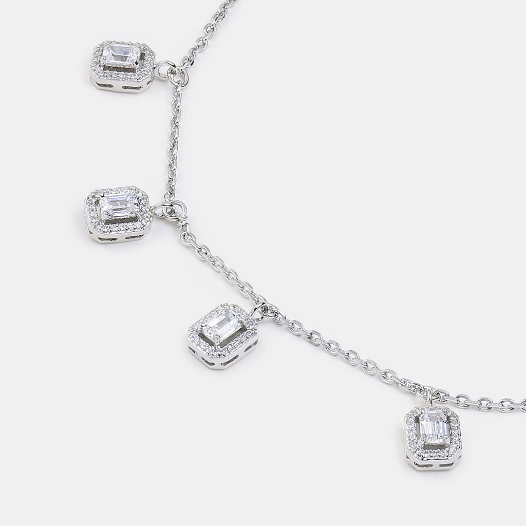 Series of Square Charms Necklace